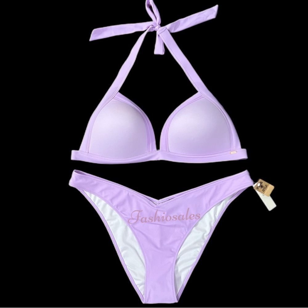 Victoria’s Secret Pink Swim Push Up Triangle Padded Bikini Top & Itsy bottom